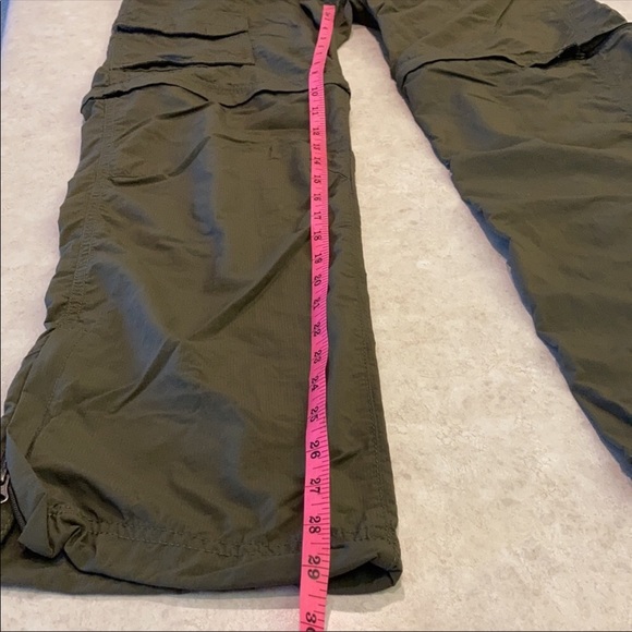 Columbia womens zip off hiking pants olive green - Picture 5 of 7